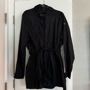 Columbia Black Rain Jacket with Hood
